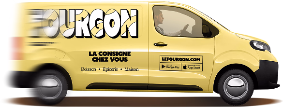 Fourgon électrique en mouvement pour la livraison
